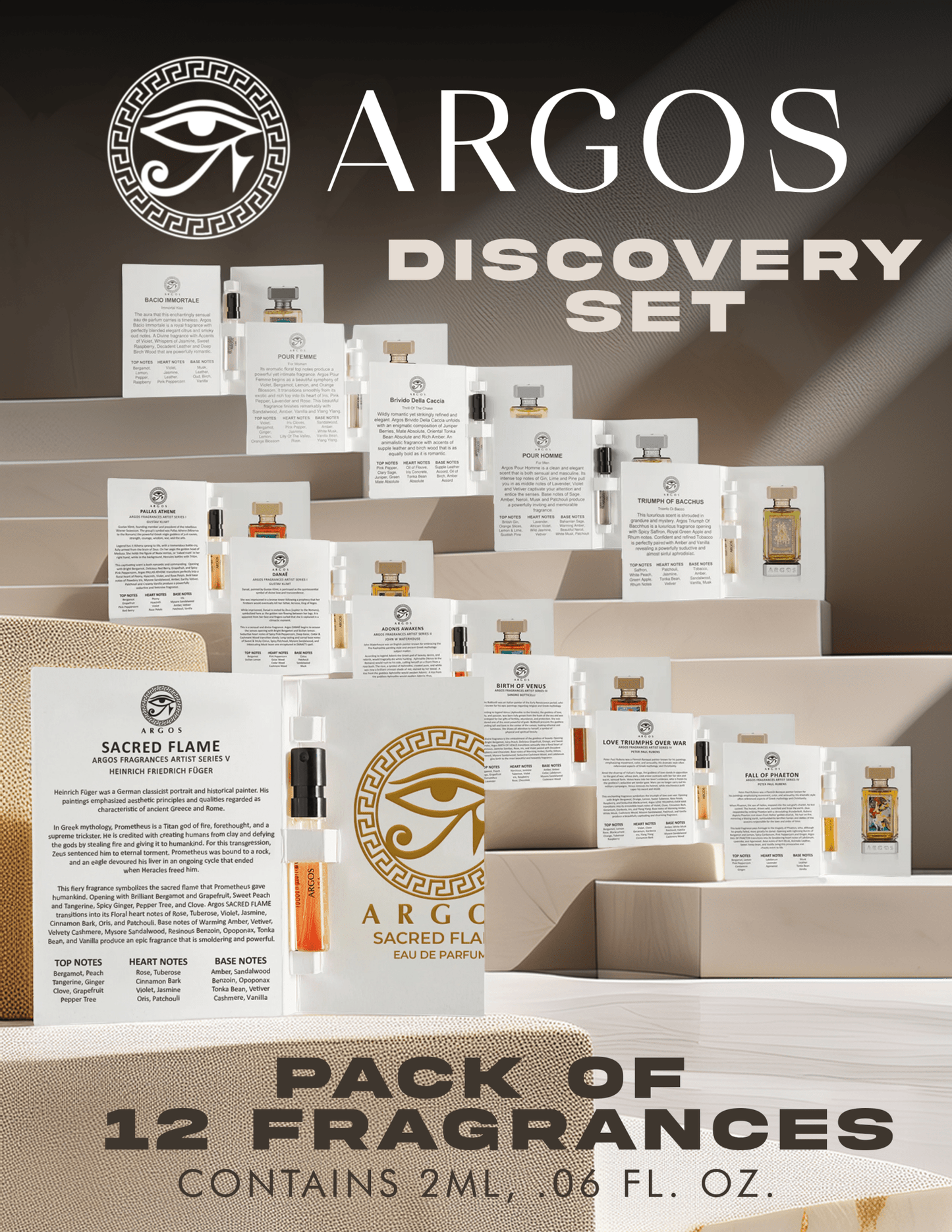 Argos Discovery Set (12 x 2ml Samples)Eau De ParfumArgosFragrance Nevaeh