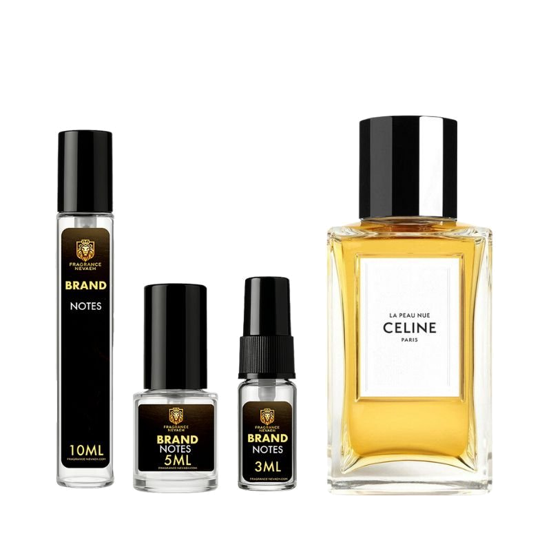 Celine La Peau Nue bottle and decant spray vials