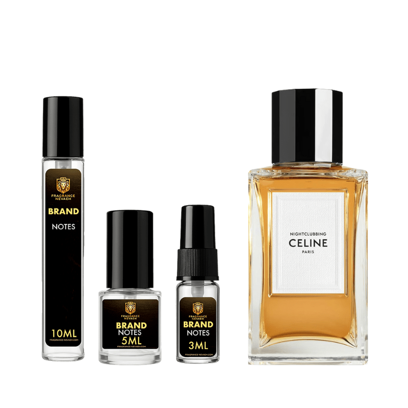 Celine Nightclubbing bottle and decant spray vials