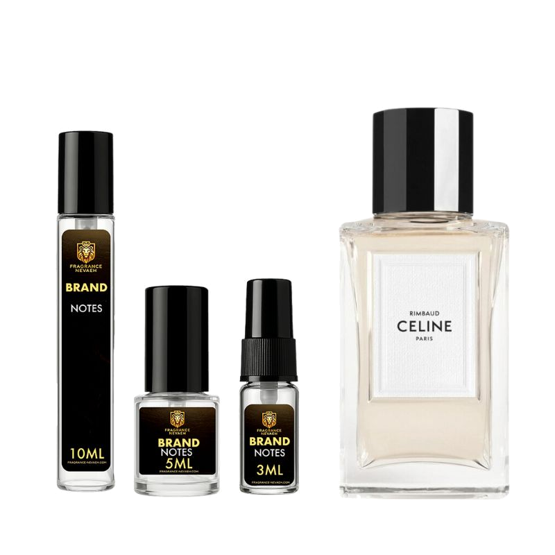 Celine Rimbaud bottle and decant spray vials