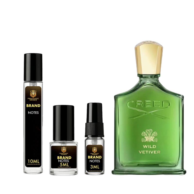 Creed Wild Vetiver bottle and decant spray vials