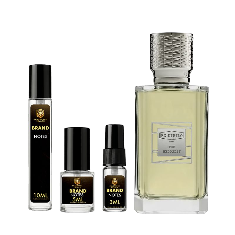 Ex Nihilo The Hedonist bottle and decant spray vials