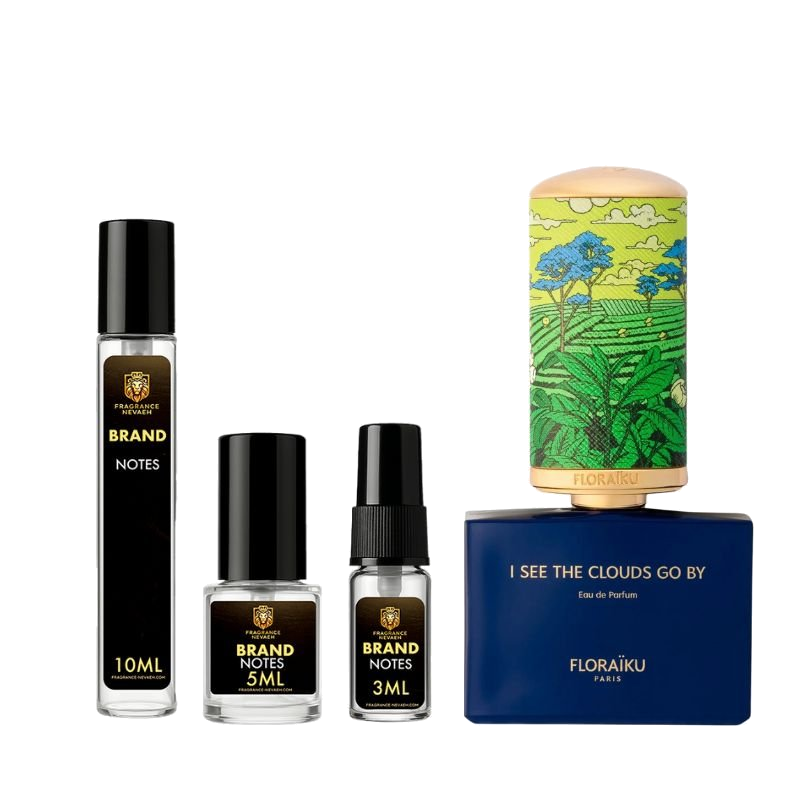 Floraïku I See the Clouds Go By bottle and decant spray vials