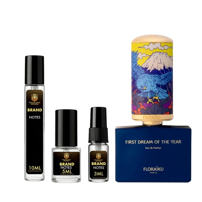 Floraïku First Dream of the Year bottle and decant spray vials