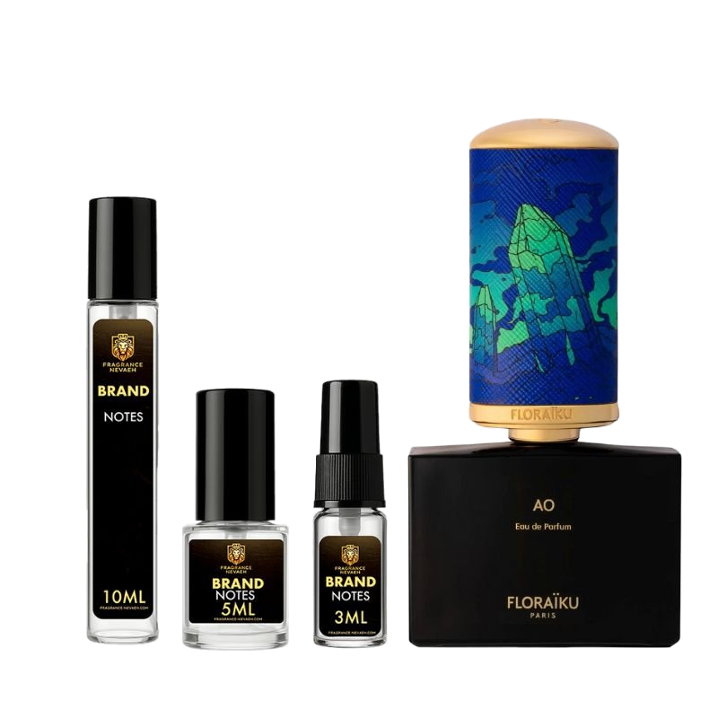 Floraïku AO bottle and decant spray vials