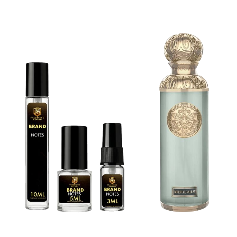 Gissah Imperial Valley bottle and decant spray vials