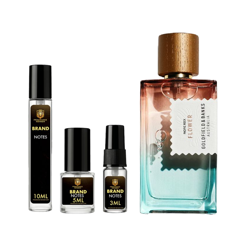 Goldfield & Banks Pacific Rock Flower bottle and decant spray vials