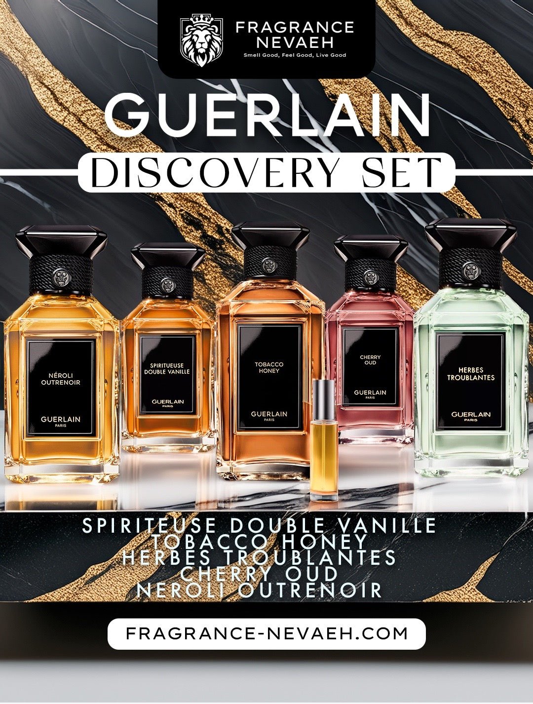 Guerlain Discovery Sample Set – 1.5ml Decants (Sample)Discovery SetsGuerlainFragrance Nevaeh