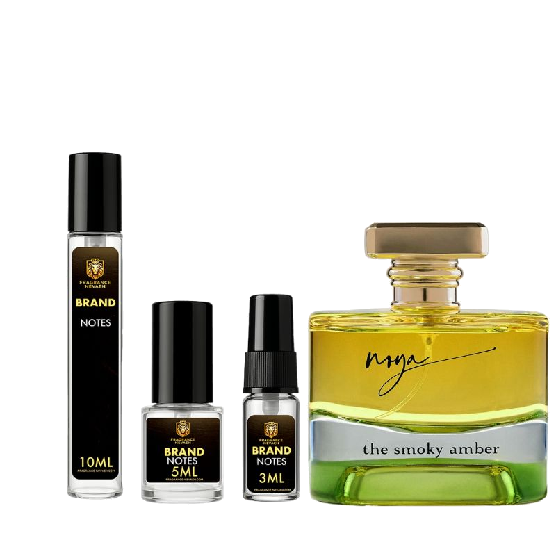 House of Noya The Smoky Amber bottle and decant spray vials