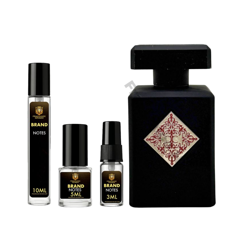 Initio Parfums Privés Addictive Vibration bottle and decant spray vials