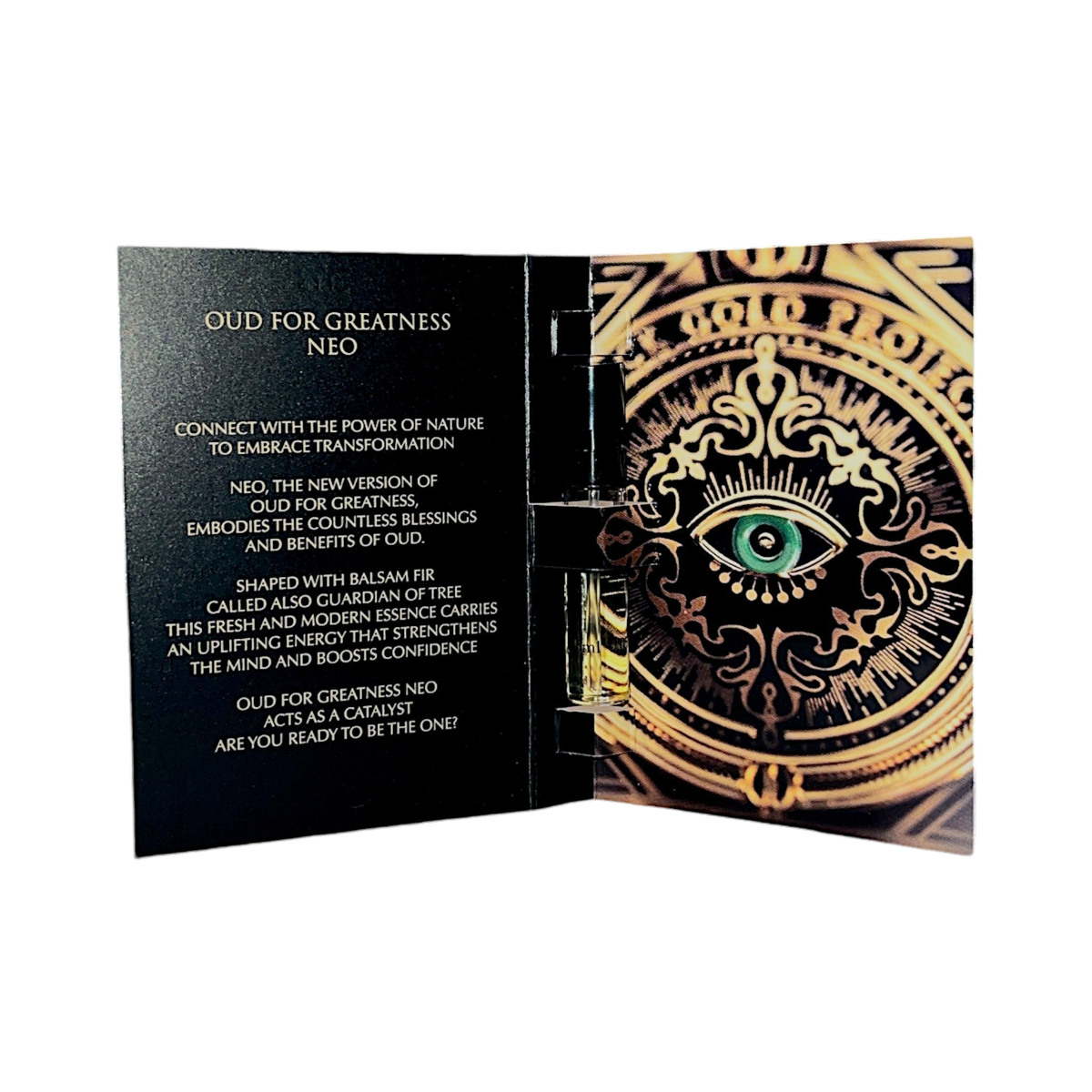 Initio Parfums Privés Black Gold Project Discovery Set official carded samples