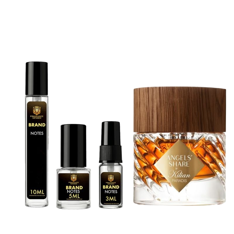 Kilian Angels' Share Paradis bottle and decant spray vials