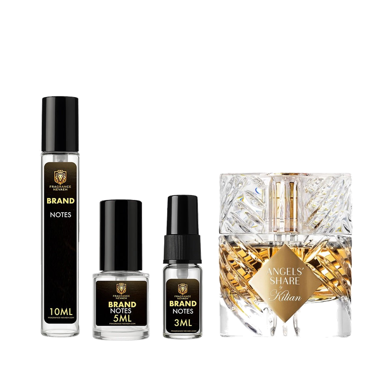Kilian Angels' Share bottle and decant spray vials