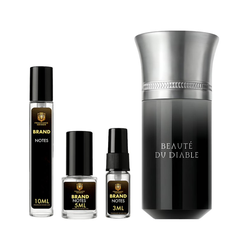 Liquides Imaginaires Beauté du Diable bottle and decant spray vials